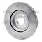 Dynamic Friction Co BRAKE ROTOR DRILLED AND SLOTTED SILVER 631-42013L - alternate 3